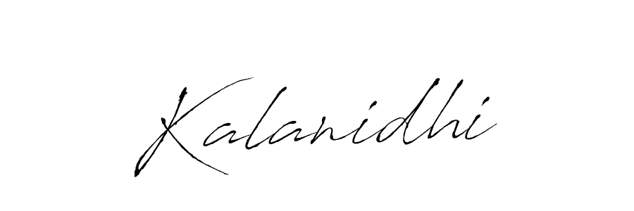 Design your own signature with our free online signature maker. With this signature software, you can create a handwritten (Antro_Vectra) signature for name Kalanidhi. Kalanidhi signature style 6 images and pictures png
