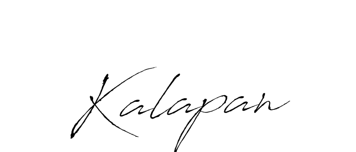Use a signature maker to create a handwritten signature online. With this signature software, you can design (Antro_Vectra) your own signature for name Kalapan. Kalapan signature style 6 images and pictures png