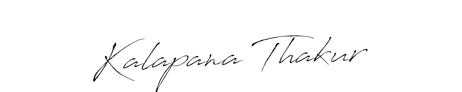 Create a beautiful signature design for name Kalapana Thakur. With this signature (Antro_Vectra) fonts, you can make a handwritten signature for free. Kalapana Thakur signature style 6 images and pictures png