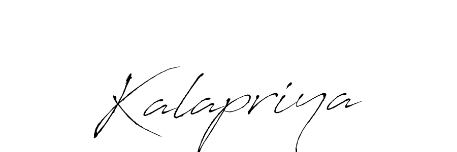 Make a beautiful signature design for name Kalapriya. With this signature (Antro_Vectra) style, you can create a handwritten signature for free. Kalapriya signature style 6 images and pictures png