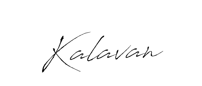 Make a beautiful signature design for name Kalavan. With this signature (Antro_Vectra) style, you can create a handwritten signature for free. Kalavan signature style 6 images and pictures png