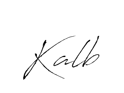 Also we have Kalb name is the best signature style. Create professional handwritten signature collection using Antro_Vectra autograph style. Kalb signature style 6 images and pictures png