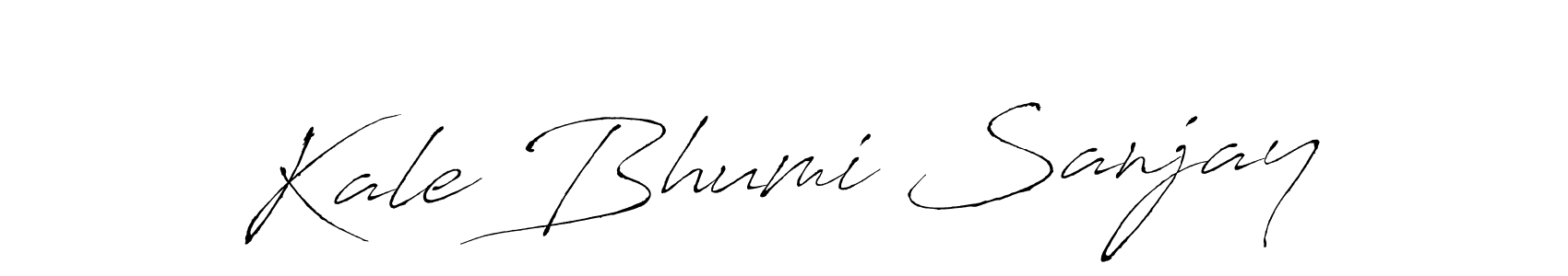 Make a beautiful signature design for name Kale Bhumi Sanjay. With this signature (Antro_Vectra) style, you can create a handwritten signature for free. Kale Bhumi Sanjay signature style 6 images and pictures png