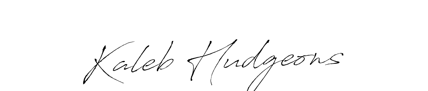 Kaleb Hudgeons stylish signature style. Best Handwritten Sign (Antro_Vectra) for my name. Handwritten Signature Collection Ideas for my name Kaleb Hudgeons. Kaleb Hudgeons signature style 6 images and pictures png