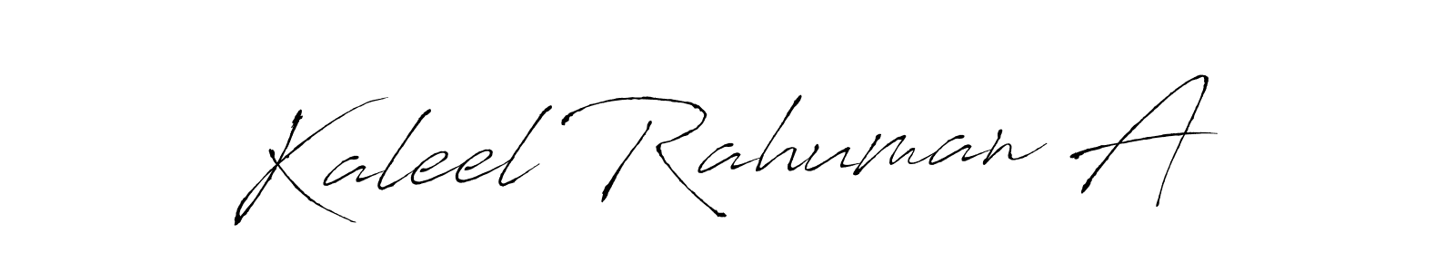 This is the best signature style for the Kaleel Rahuman A name. Also you like these signature font (Antro_Vectra). Mix name signature. Kaleel Rahuman A signature style 6 images and pictures png