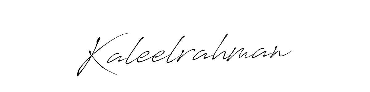 Create a beautiful signature design for name Kaleelrahman. With this signature (Antro_Vectra) fonts, you can make a handwritten signature for free. Kaleelrahman signature style 6 images and pictures png