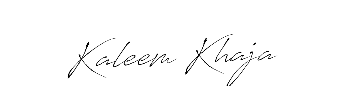 Make a beautiful signature design for name Kaleem Khaja. With this signature (Antro_Vectra) style, you can create a handwritten signature for free. Kaleem Khaja signature style 6 images and pictures png
