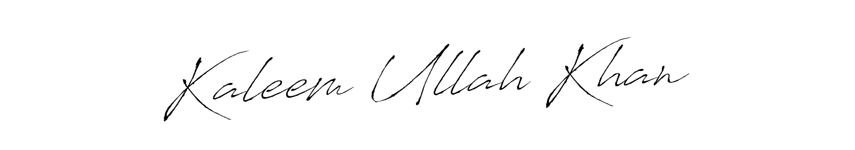 Antro_Vectra is a professional signature style that is perfect for those who want to add a touch of class to their signature. It is also a great choice for those who want to make their signature more unique. Get Kaleem Ullah Khan name to fancy signature for free. Kaleem Ullah Khan signature style 6 images and pictures png