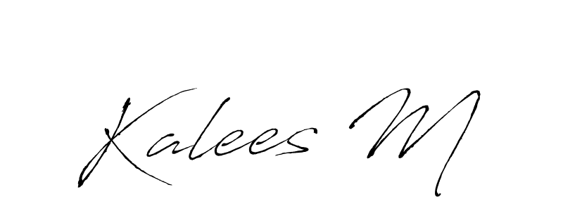 The best way (Antro_Vectra) to make a short signature is to pick only two or three words in your name. The name Kalees M include a total of six letters. For converting this name. Kalees M signature style 6 images and pictures png