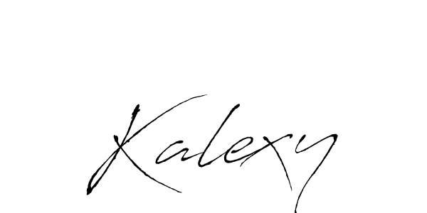 Make a beautiful signature design for name Kalexy. With this signature (Antro_Vectra) style, you can create a handwritten signature for free. Kalexy signature style 6 images and pictures png