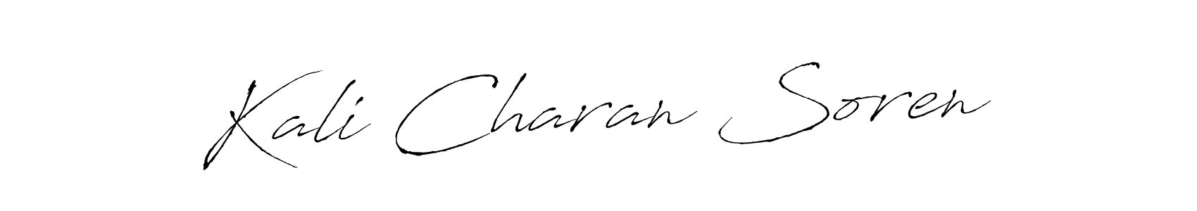 How to make Kali Charan Soren name signature. Use Antro_Vectra style for creating short signs online. This is the latest handwritten sign. Kali Charan Soren signature style 6 images and pictures png