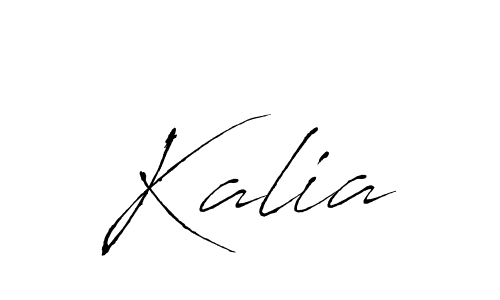 Use a signature maker to create a handwritten signature online. With this signature software, you can design (Antro_Vectra) your own signature for name Kalia. Kalia signature style 6 images and pictures png