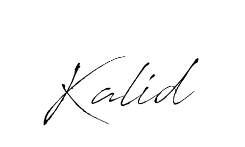 Make a beautiful signature design for name Kalid. With this signature (Antro_Vectra) style, you can create a handwritten signature for free. Kalid signature style 6 images and pictures png
