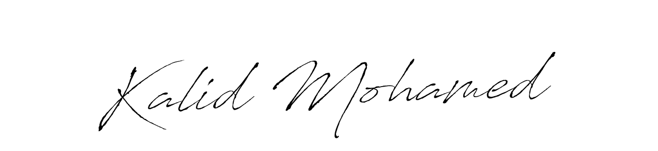 The best way (Antro_Vectra) to make a short signature is to pick only two or three words in your name. The name Kalid Mohamed include a total of six letters. For converting this name. Kalid Mohamed signature style 6 images and pictures png