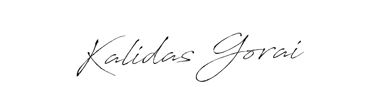 How to make Kalidas Gorai name signature. Use Antro_Vectra style for creating short signs online. This is the latest handwritten sign. Kalidas Gorai signature style 6 images and pictures png