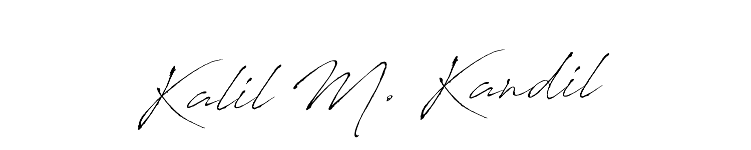 This is the best signature style for the Kalil M. Kandil name. Also you like these signature font (Antro_Vectra). Mix name signature. Kalil M. Kandil signature style 6 images and pictures png