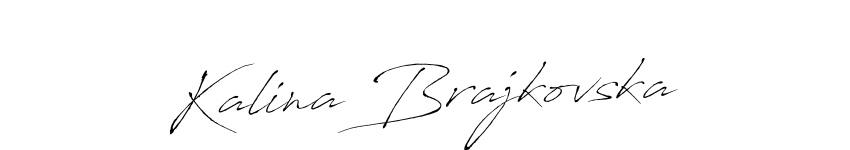 Kalina Brajkovska stylish signature style. Best Handwritten Sign (Antro_Vectra) for my name. Handwritten Signature Collection Ideas for my name Kalina Brajkovska. Kalina Brajkovska signature style 6 images and pictures png