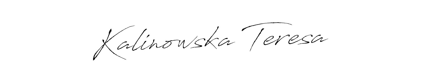 Design your own signature with our free online signature maker. With this signature software, you can create a handwritten (Antro_Vectra) signature for name Kalinowska Teresa. Kalinowska Teresa signature style 6 images and pictures png