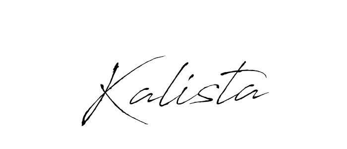 Create a beautiful signature design for name Kalista. With this signature (Antro_Vectra) fonts, you can make a handwritten signature for free. Kalista signature style 6 images and pictures png