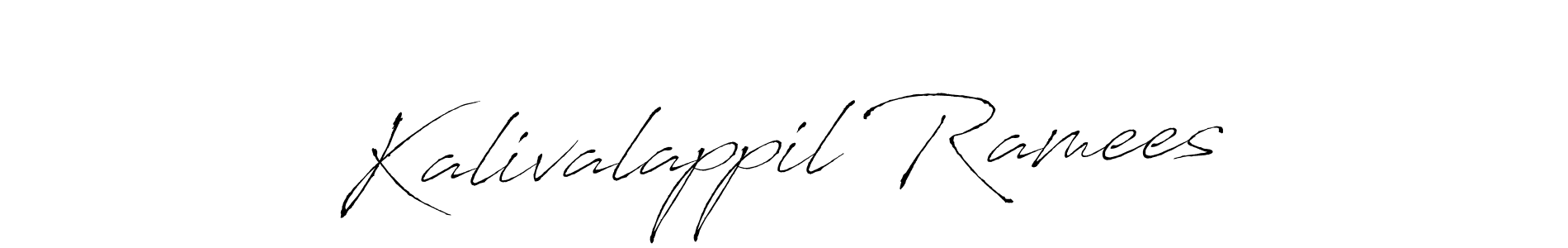 This is the best signature style for the Kalivalappil Ramees name. Also you like these signature font (Antro_Vectra). Mix name signature. Kalivalappil Ramees signature style 6 images and pictures png