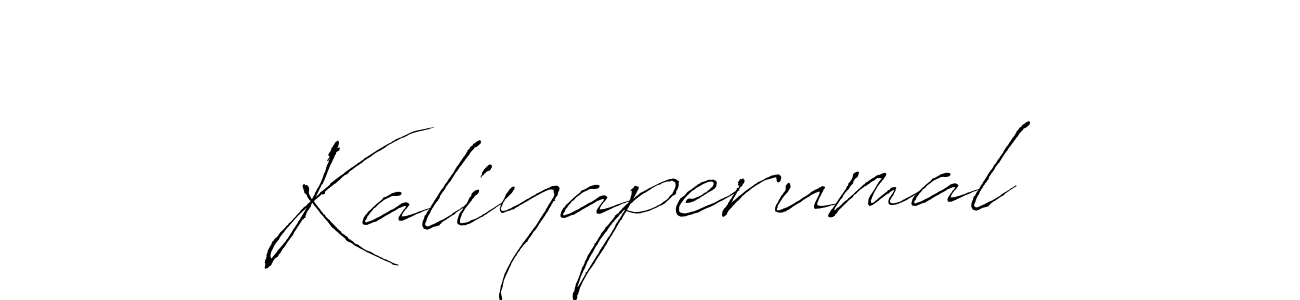 How to make Kaliyaperumal name signature. Use Antro_Vectra style for creating short signs online. This is the latest handwritten sign. Kaliyaperumal signature style 6 images and pictures png