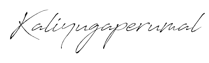 The Antro_Vectra font transforms the name Kaliyugaperumal into an executive sign with sharp precision and distinguished character. Kaliyugaperumal signature style 6 images and pictures png