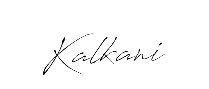 Make a beautiful signature design for name Kalkani. With this signature (Antro_Vectra) style, you can create a handwritten signature for free. Kalkani signature style 6 images and pictures png