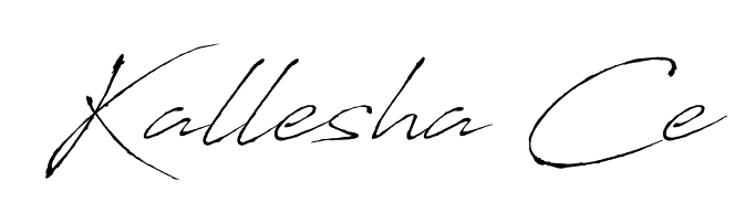 Once you've used our free online signature maker to create your best signature Antro_Vectra style, it's time to enjoy signing your documents with Kallesha Ce name. Kallesha Ce signature style 6 images and pictures png
