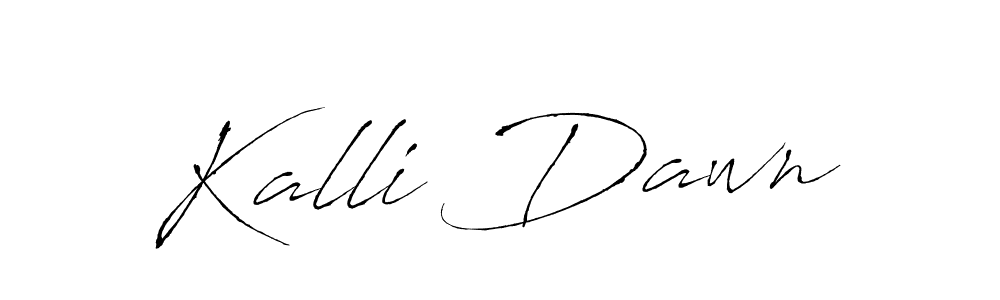 Create a beautiful signature design for name Kalli Dawn. With this signature (Antro_Vectra) fonts, you can make a handwritten signature for free. Kalli Dawn signature style 6 images and pictures png