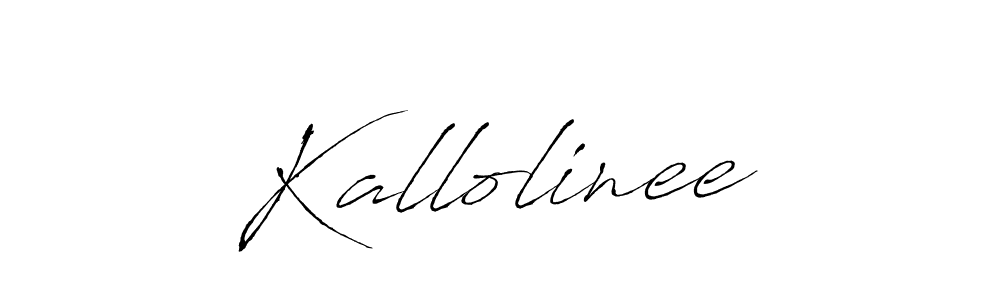 Design your own signature with our free online signature maker. With this signature software, you can create a handwritten (Antro_Vectra) signature for name Kallolinee. Kallolinee signature style 6 images and pictures png