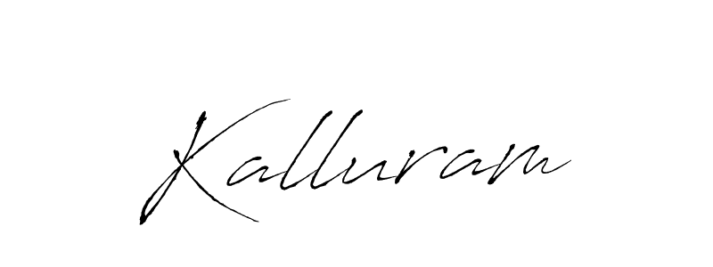 You should practise on your own different ways (Antro_Vectra) to write your name (Kalluram) in signature. don't let someone else do it for you. Kalluram signature style 6 images and pictures png