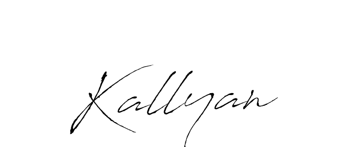 Make a beautiful signature design for name Kallyan. With this signature (Antro_Vectra) style, you can create a handwritten signature for free. Kallyan signature style 6 images and pictures png