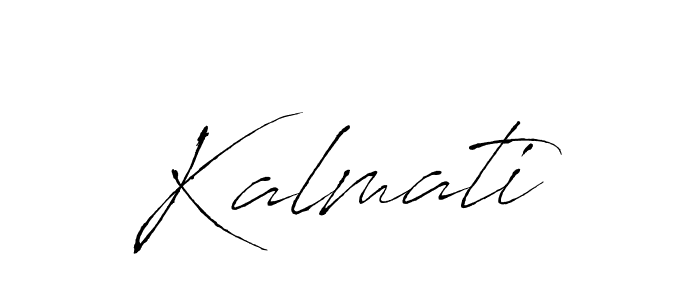 You should practise on your own different ways (Antro_Vectra) to write your name (Kalmati) in signature. don't let someone else do it for you. Kalmati signature style 6 images and pictures png