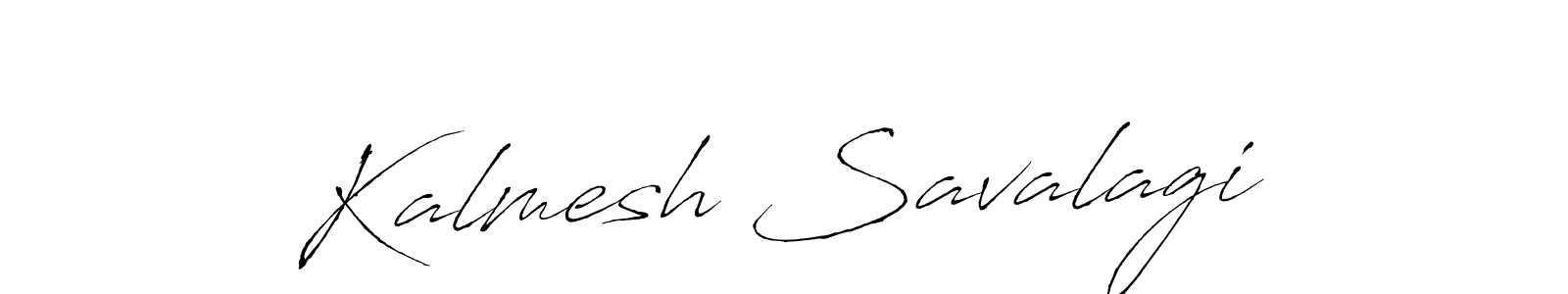 How to make Kalmesh Savalagi name signature. Use Antro_Vectra style for creating short signs online. This is the latest handwritten sign. Kalmesh Savalagi signature style 6 images and pictures png