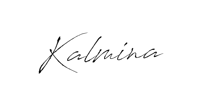 Create a beautiful signature design for name Kalmina. With this signature (Antro_Vectra) fonts, you can make a handwritten signature for free. Kalmina signature style 6 images and pictures png