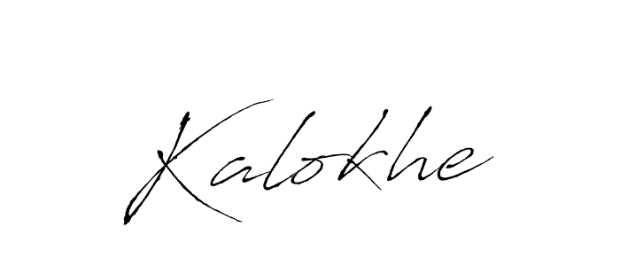 How to make Kalokhe signature? Antro_Vectra is a professional autograph style. Create handwritten signature for Kalokhe name. Kalokhe signature style 6 images and pictures png