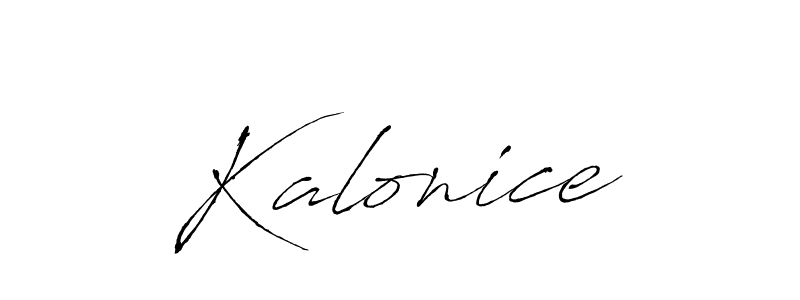 Make a beautiful signature design for name Kalonice. With this signature (Antro_Vectra) style, you can create a handwritten signature for free. Kalonice signature style 6 images and pictures png