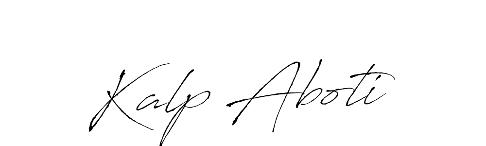 Also we have Kalp Aboti name is the best signature style. Create professional handwritten signature collection using Antro_Vectra autograph style. Kalp Aboti signature style 6 images and pictures png