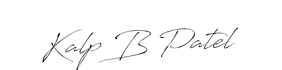 How to make Kalp B Patel signature? Antro_Vectra is a professional autograph style. Create handwritten signature for Kalp B Patel name. Kalp B Patel signature style 6 images and pictures png