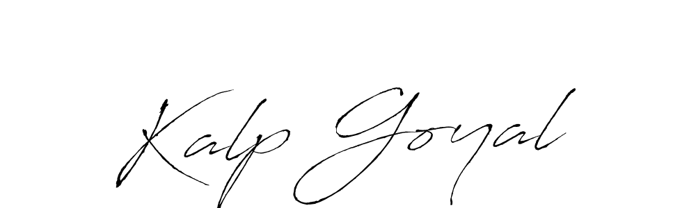 Create a beautiful signature design for name Kalp Goyal. With this signature (Antro_Vectra) fonts, you can make a handwritten signature for free. Kalp Goyal signature style 6 images and pictures png