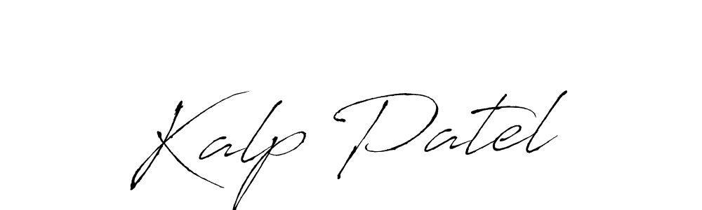 How to make Kalp Patel name signature. Use Antro_Vectra style for creating short signs online. This is the latest handwritten sign. Kalp Patel signature style 6 images and pictures png