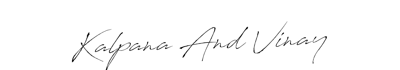 Use a signature maker to create a handwritten signature online. With this signature software, you can design (Antro_Vectra) your own signature for name Kalpana And Vinay. Kalpana And Vinay signature style 6 images and pictures png