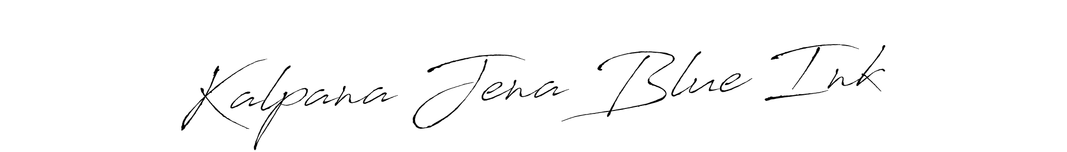 Make a beautiful signature design for name Kalpana Jena Blue Ink. With this signature (Antro_Vectra) style, you can create a handwritten signature for free. Kalpana Jena Blue Ink signature style 6 images and pictures png