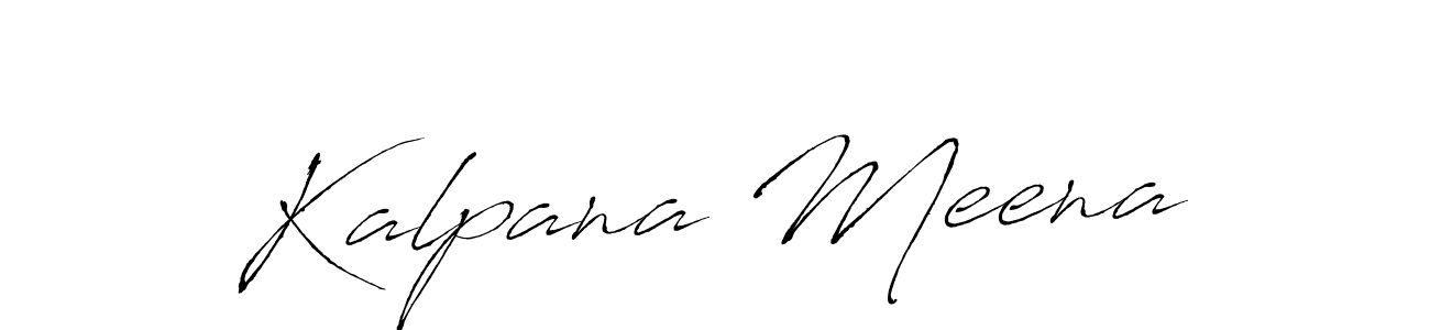 How to make Kalpana Meena name signature. Use Antro_Vectra style for creating short signs online. This is the latest handwritten sign. Kalpana Meena signature style 6 images and pictures png