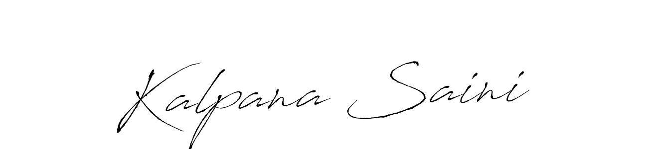 Create a beautiful signature design for name Kalpana Saini. With this signature (Antro_Vectra) fonts, you can make a handwritten signature for free. Kalpana Saini signature style 6 images and pictures png