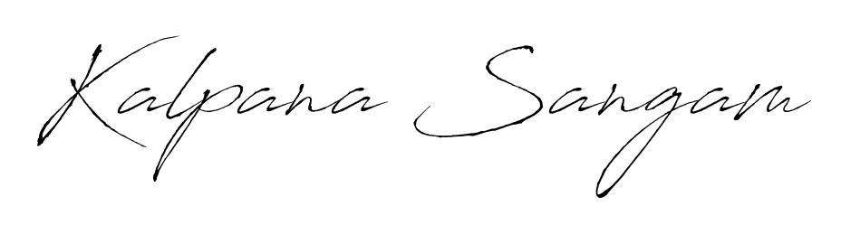 Master the art of signing with Kalpana Sangam written in fluent Antro_Vectra script. A great template to practice and refine your handwriting. Kalpana Sangam signature style 6 images and pictures png