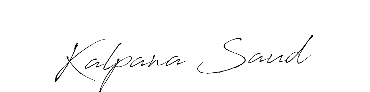 How to make Kalpana Saud name signature. Use Antro_Vectra style for creating short signs online. This is the latest handwritten sign. Kalpana Saud signature style 6 images and pictures png