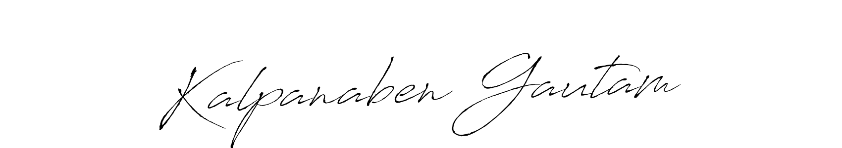 Create a beautiful signature design for name Kalpanaben Gautam. With this signature (Antro_Vectra) fonts, you can make a handwritten signature for free. Kalpanaben Gautam signature style 6 images and pictures png