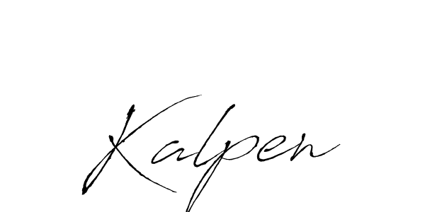 How to make Kalpen signature? Antro_Vectra is a professional autograph style. Create handwritten signature for Kalpen name. Kalpen signature style 6 images and pictures png