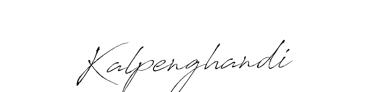 How to make Kalpenghandi signature? Antro_Vectra is a professional autograph style. Create handwritten signature for Kalpenghandi name. Kalpenghandi signature style 6 images and pictures png